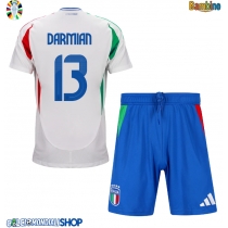 Maglie da calcio Italia Matteo Darmian #13 Seconda Maglia Bambino Europei 2024 Manica Corta (+ Pantaloni corti)